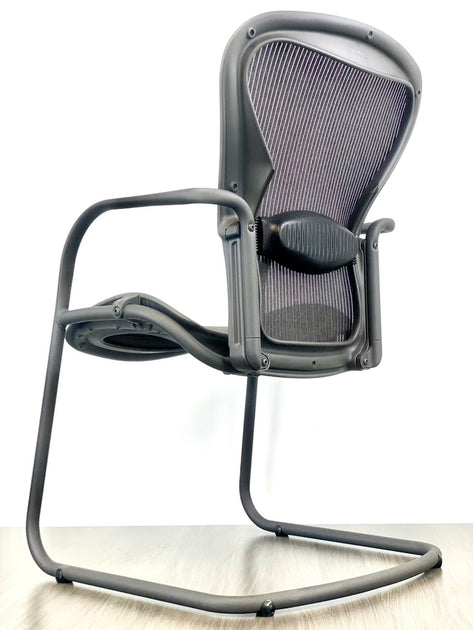 Brand New Open Box - Herman Miller Aeron Side Chairs w/ Adjustable Lum