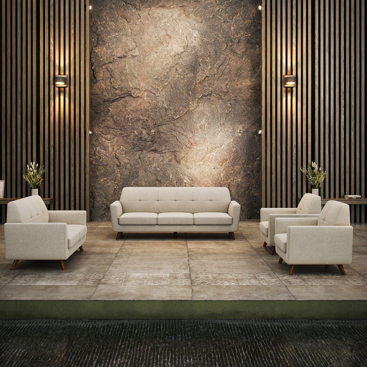 Office Source Partridge Sofa with Wood Legs