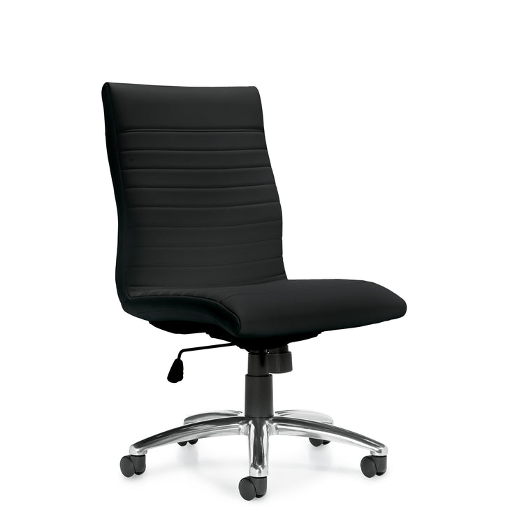 Luxhide Armless Executive Chair - JD11732