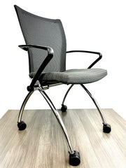 Haworth X99 Conference Chair - Chrome/Black/Grey