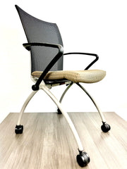 Haworth X99 Conference Chair - Tan/Black/Tungsten