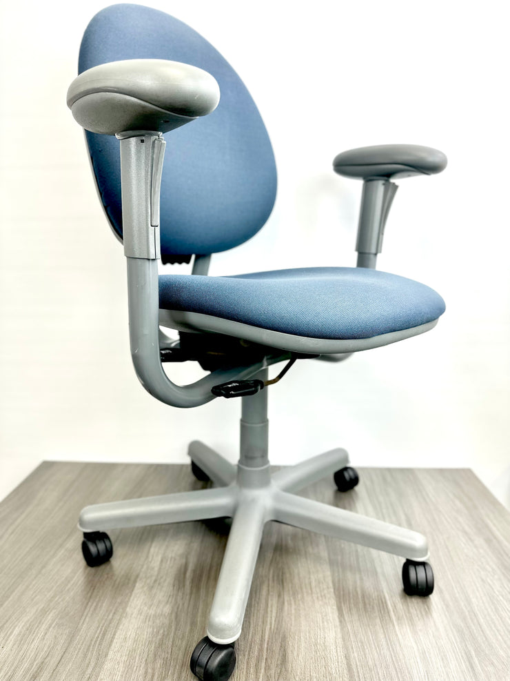 Steelcase Criterion - Dark Blue on Grey - High Back - Pre-Owned