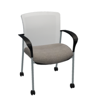 Global Vion Mesh Low Back Armchair, Casters (6325C) - List Price; $1,079 - Closeout Special