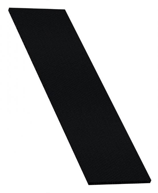 Tackable Sound Dampening Black Fabric Panel - 31.5" x 15.75"