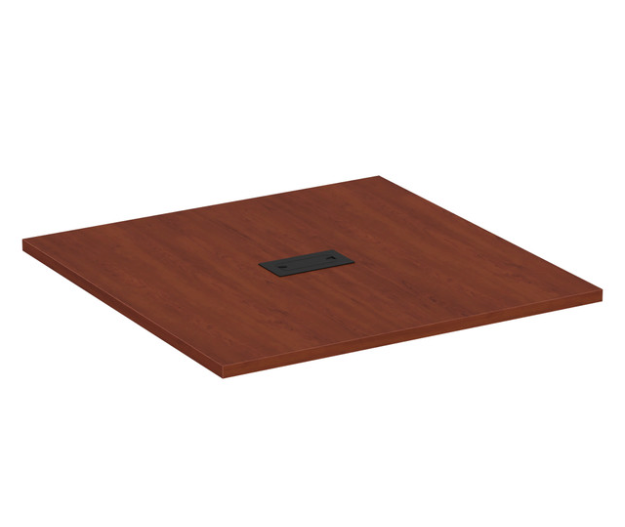 OfficeSource | Conference/Multi-Purpose Tables | 4' Square Table Top - Requires Base - Cherry Finish