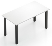 Square Post Rectangular Desk/Table (Black Legs)