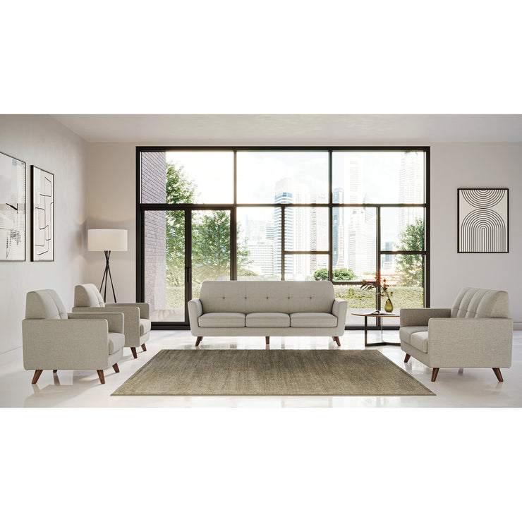 Office Source Partridge Sofa with Wood Legs