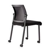 Mesh Back Armless Guest Chair - Stackable - Comes w/ Casters & Glides for Legs - JD606MM