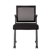 Mesh Back Armless Guest Chair - Stackable - Comes w/ Casters & Glides for Legs - JD606MM