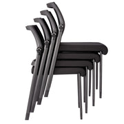 Mesh Back Armless Guest Chair - Stackable - Comes w/ Casters & Glides for Legs - JD606MM
