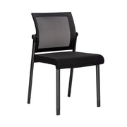 Mesh Back Armless Guest Chair - Stackable - Comes w/ Casters & Glides for Legs - JD606MM