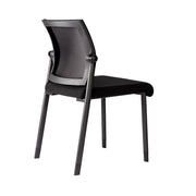 Mesh Back Armless Guest Chair - Stackable - Comes w/ Casters & Glides for Legs - JD606MM