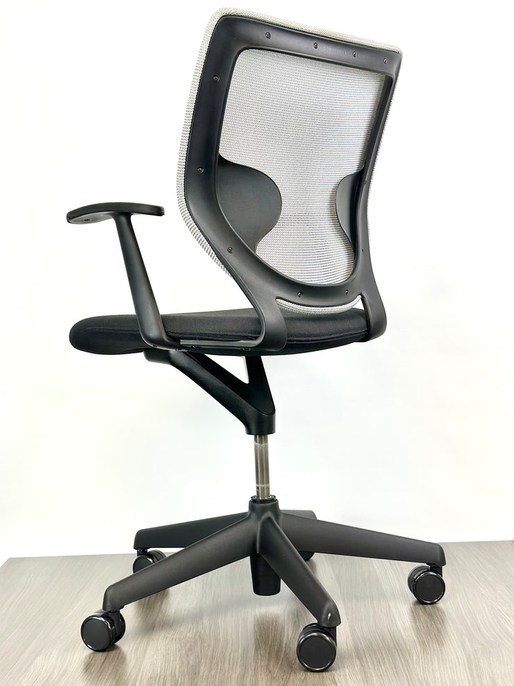 Keilhauer Simple Chair Black on Light Grey Fully Featured Brand