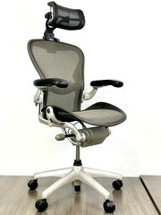 Herman Miller Aeron - Size: B - w/ Headrest of Your Choice - Custom Configuration - Fully Featured w/ Fully Adjustable Arms - Certified Pre-Owned