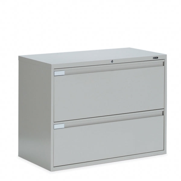 Global 2 Drawer Lateral File Cabinet - 36"W (9336P-2F1H) - Joe's Discount Office Furniture