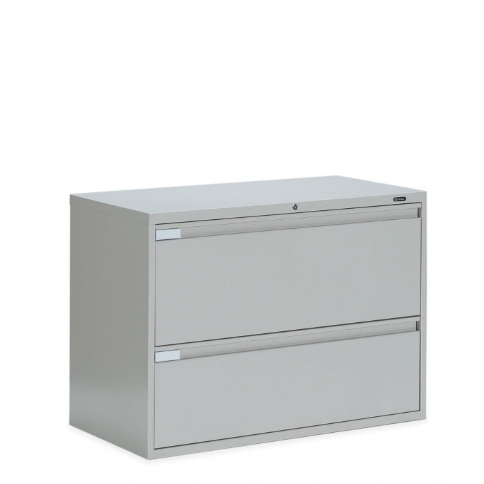 Global 2 Drawer Lateral File Cabinet - 42"W (9342P-2F1H) - Joe's Discount Office Furniture