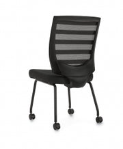 Low Back Mesh Back Guest Chair on Casters - JD10706B