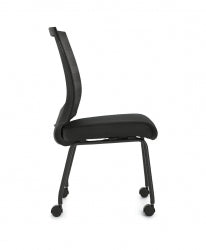Low Back Mesh Back Guest Chair on Casters - JD10706B