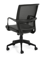 Low Back Mesh Back Tilter Chair with Luxhide Seat - JD13026B - Joe's Discount Office Furniture