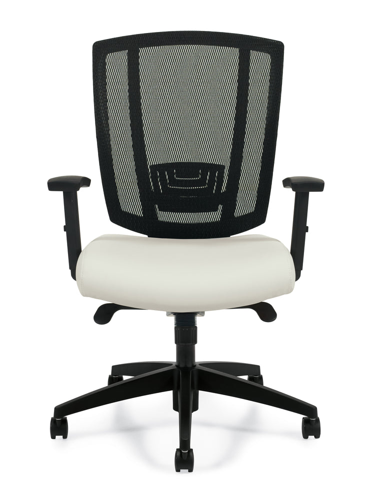 Upholstered Seat and Mesh Back Synchro-Tilter - JD3101 - Joe's Discount Office Furniture