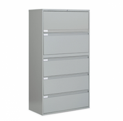 Global 5 Drawer Lateral File Cabinet - 36"W (9336P-5F1H)