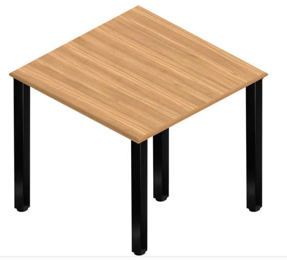 Square Post Leg Square Tables - Black Legs Square Post Leg Square Tables - Black Legs
