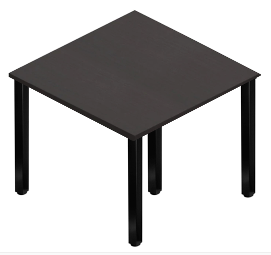 Square Post Leg Square Tables - Black Legs Square Post Leg Square Tables - Black Legs