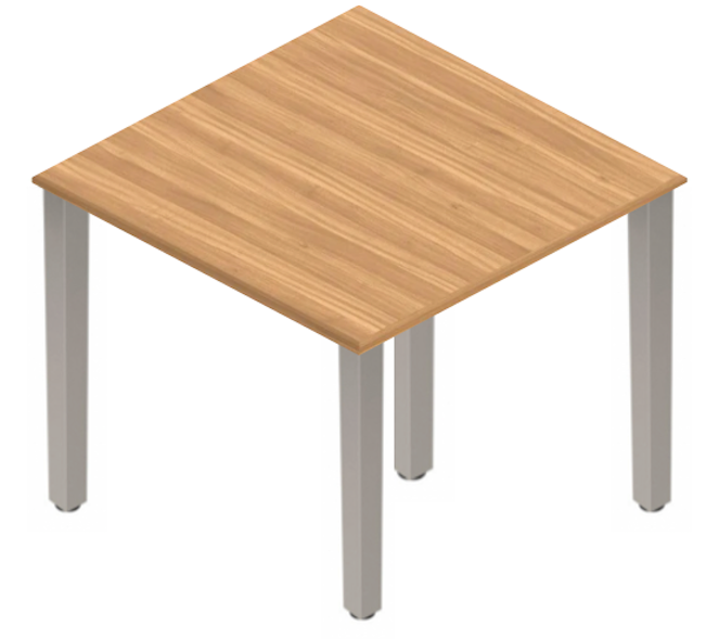 Square Post Square Tables - Tungsten Legs