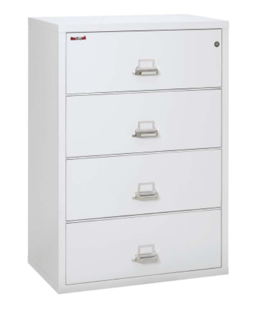 Brand New - FireKing - 4-Drawer Lateral - Letter/Legal - Arctic White - (4-3822-C) - List Price: $6,080