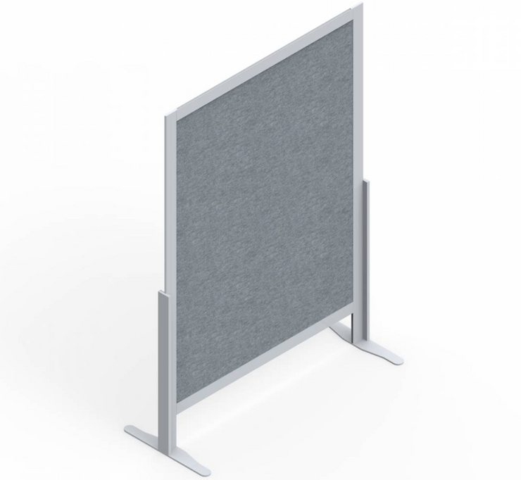 Universal Privacy Panels - 69.75"H Freestanding Divider, Felt Screen, 48"W x 20"D - Flat Feet (GCUPFSF7248) - List Price: $778