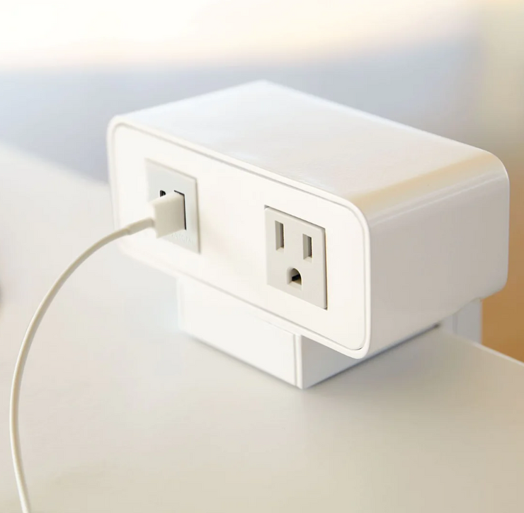Teknion Power Cube w/ Power Outlet & Dual USB - Color: Very White