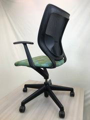 Keilhauer Simple Chair - Circle Pattern Green - Pre-Owned - Joe's Discount Office Furniture